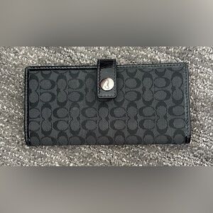 Coach Black Signature Wallet